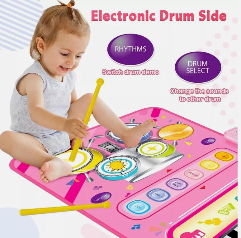 Musical Mat Toys for 3 Year Old Girls Educational Music Toy Music Dance Keyboard 2