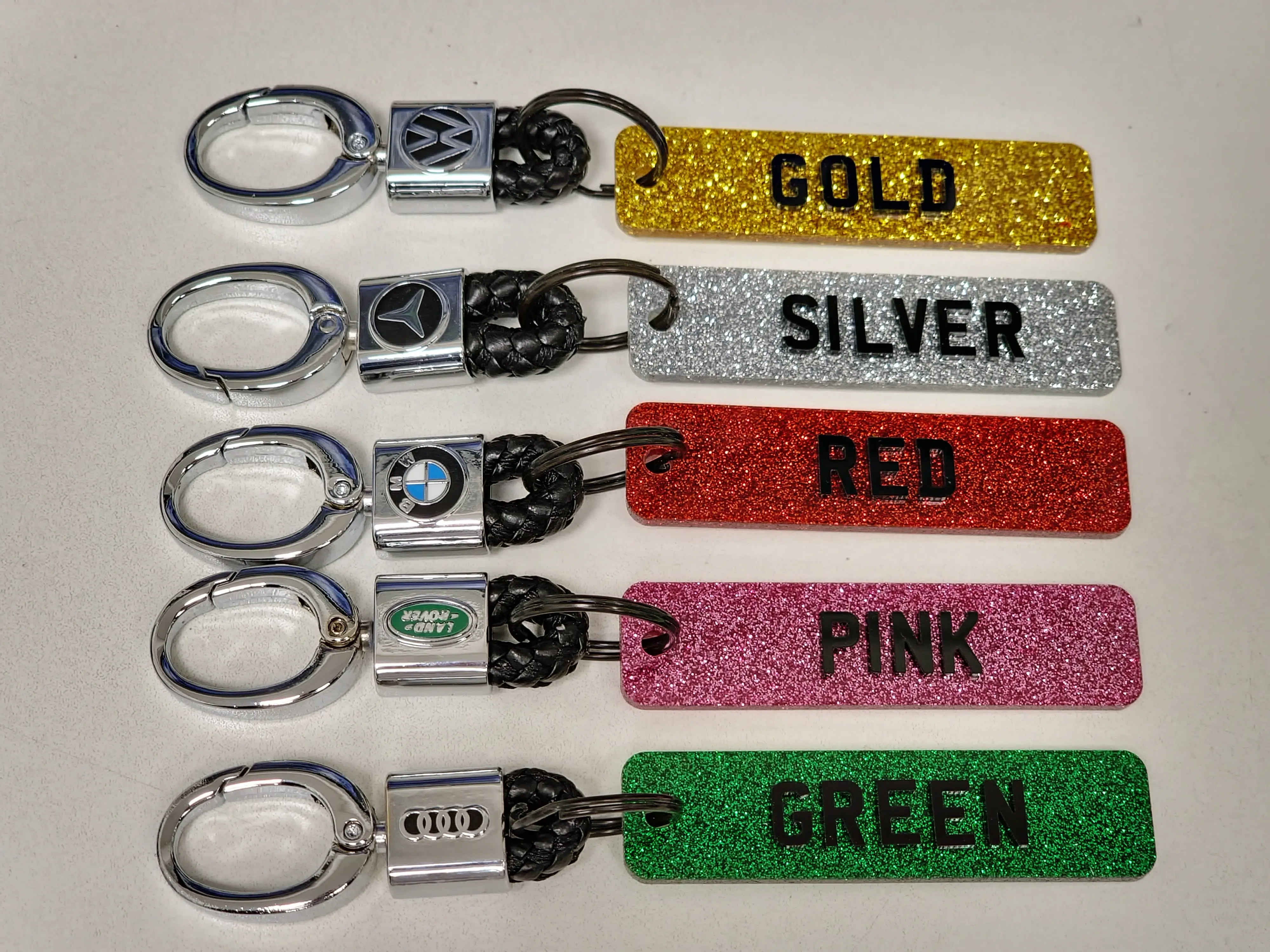 4D Personalised Numberplate Car Logo Sparkly Glitter Key ring Gift Idea-Birthday Gift Idea-Car Gift idea-Christmas Gift idea-Eid Gift idea