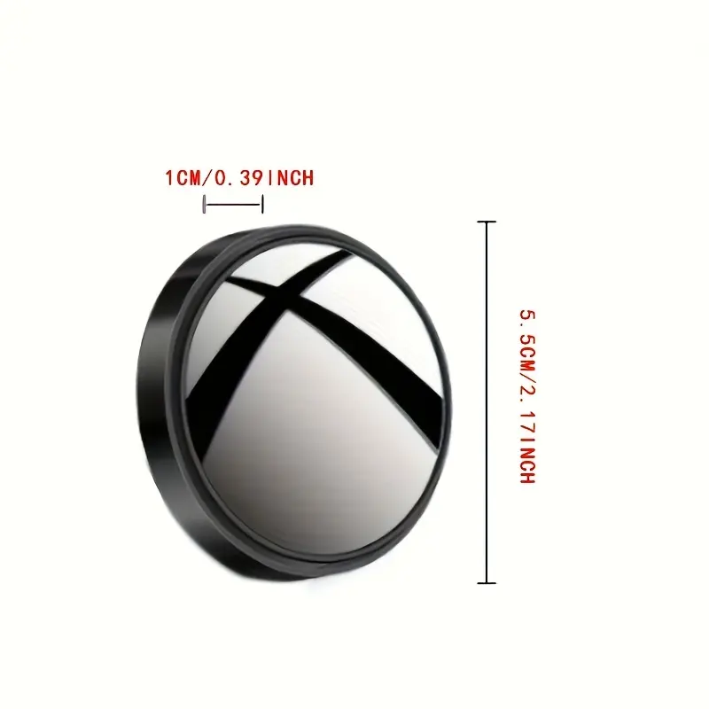 2pcs Car Rearview Mirror High-definition Round Mirror 360-degree Adjustable Blind Spot Mirror Wide-angle Mirror, Increase Child's Safety In The Car 3
