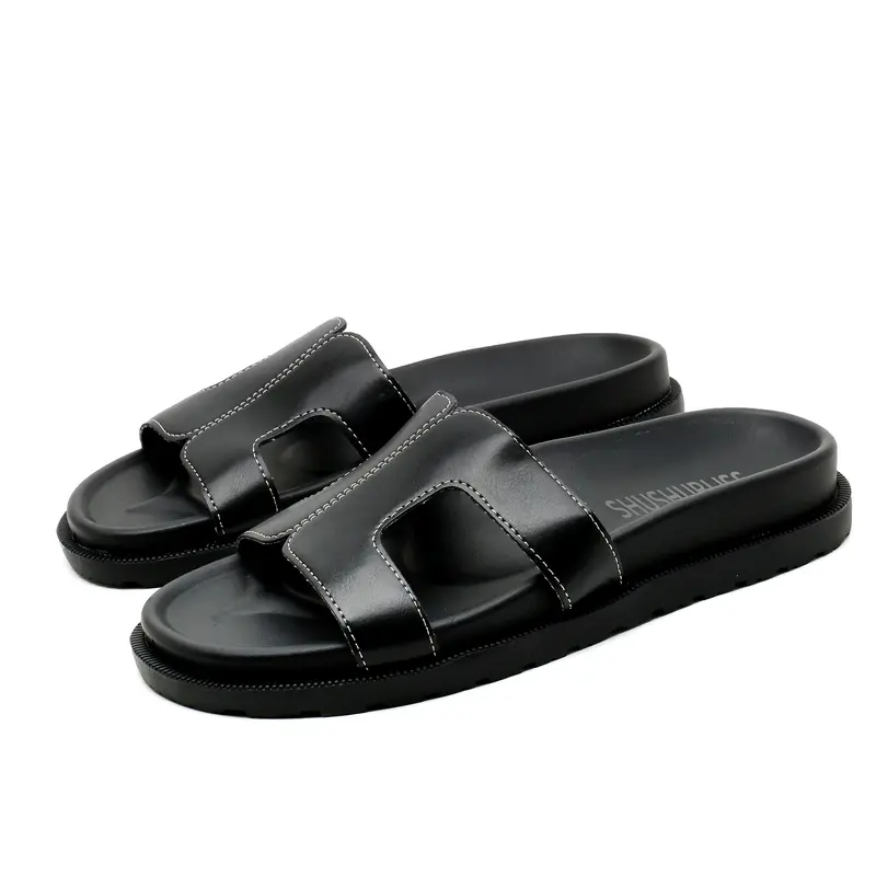 SHUSHUBLISS New summer a stirrup women's slippers comfortable versatile casual fashion women's sandals summer open-toe slippers 7