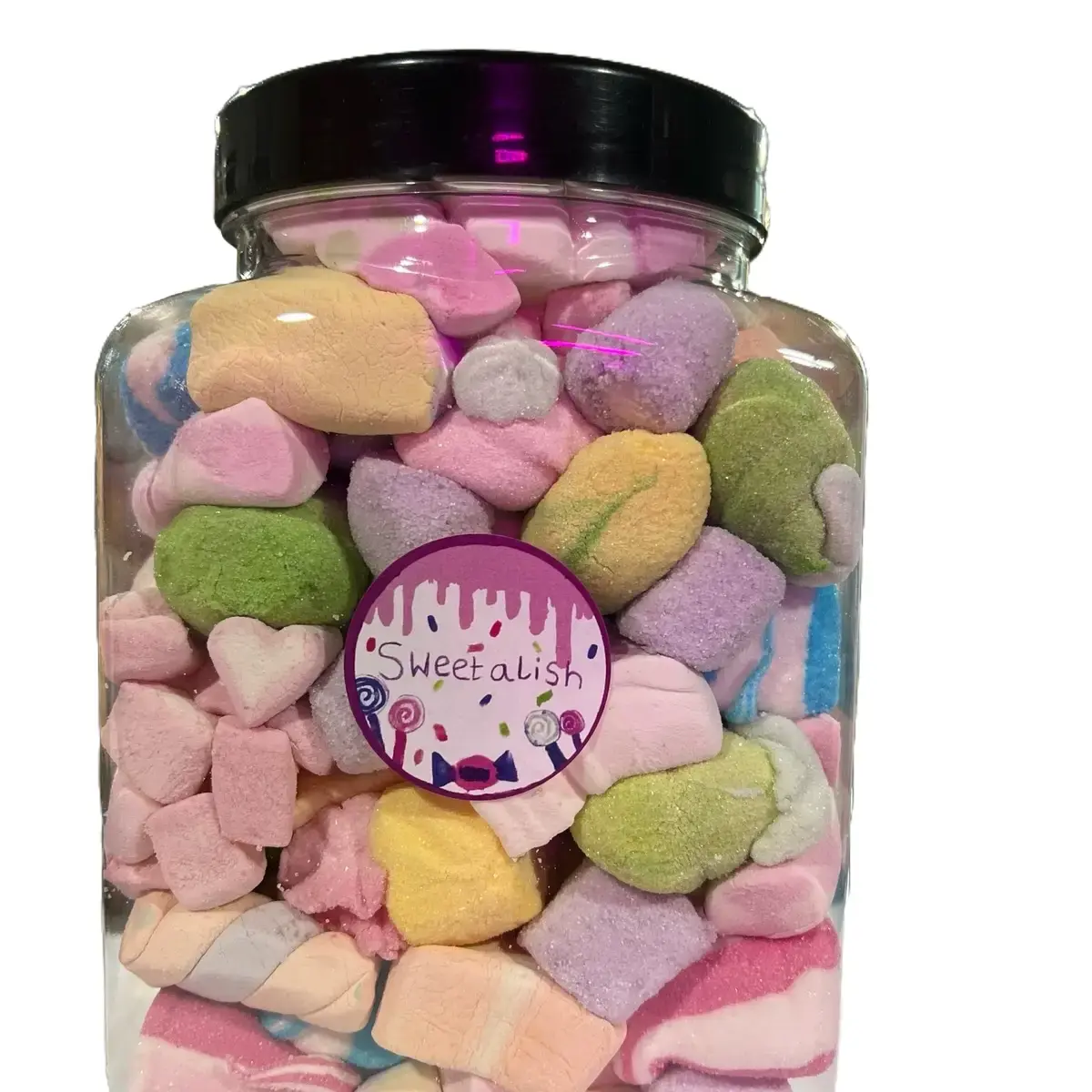 Marshmallows mix  per 100g Sweet paintball marshmallows Strawberry vanilla vimto n more