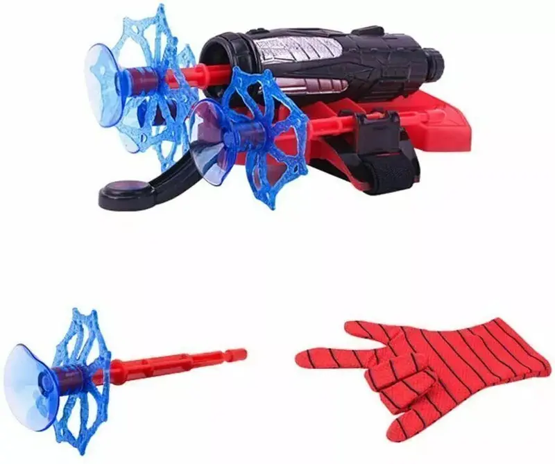 Launcher Toy + Free Spiderman Costume Gloves Spider-Man Web Shooter Dart Blaster 6