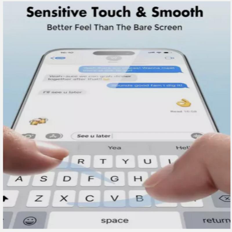 Full Cover Screen Protector for Apple iPhone 15 16 Plus Pro Promax - Easy Install - Protective - Protection 4