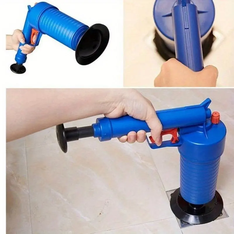 【2025】Pressure Drainage Pump with Accessories, Pneumatic Toilet Plunger, Manual Pump Cleaner, Air Pressure Drain Pump Pipe Dredge Tool for Toilet/Sink/Bathtub 6