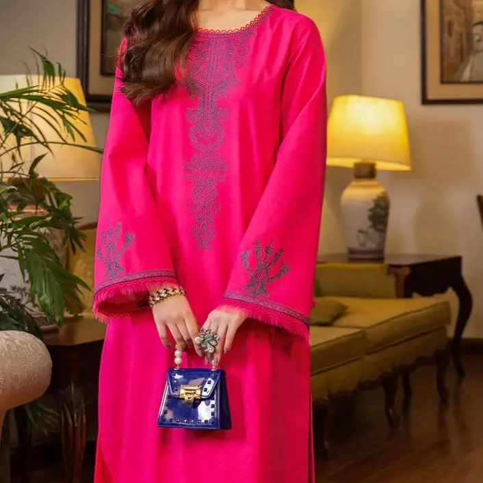 Asim Jofa Original  - AJPE 47 - Shirt and Trouser Shirt: Cambric Trouser & Shirt - Pakistani Dress Traditional Womenswear Clothing Long Sleeve Women Comfort Lady Basic