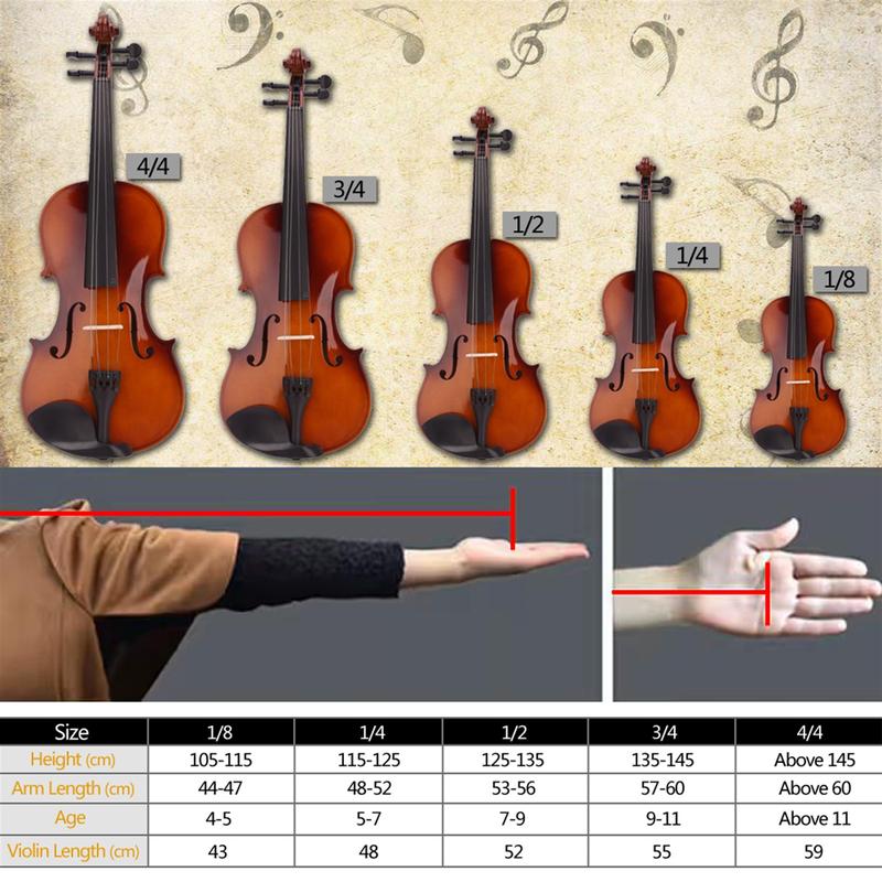 Product Introduction of New 4/4 Acoustic Violin Case Bow Rosin Black 13