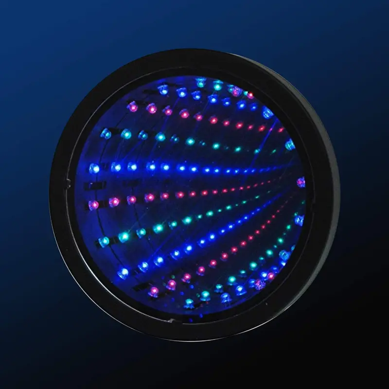Premium Infinity Mirror Tunnel Lamp LED Lighting Sensory Mirror Battery or USB Powered | Protective Film Must Be Peeled Off 2