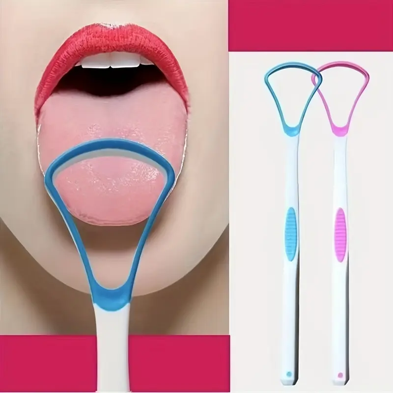 BPA-Free Silicone Tongue Scraper for Adults - Dual-Action Cleaner for Bad Breath and Oral Odor Eliminator 6