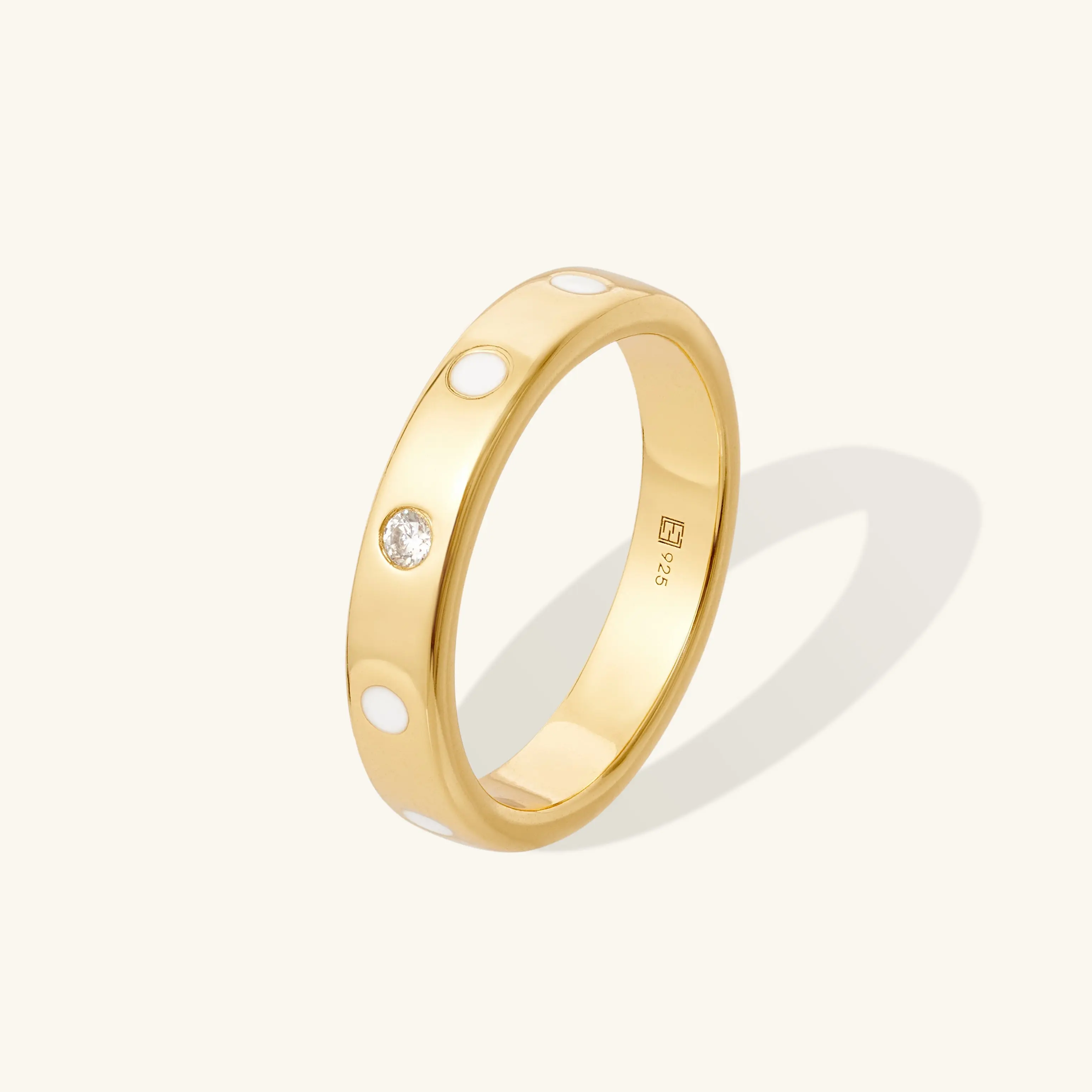 Dotty Lab Grown Diamond Ring 925 - 2mm round diamond E/F VVS/VS, 0.03ct weight