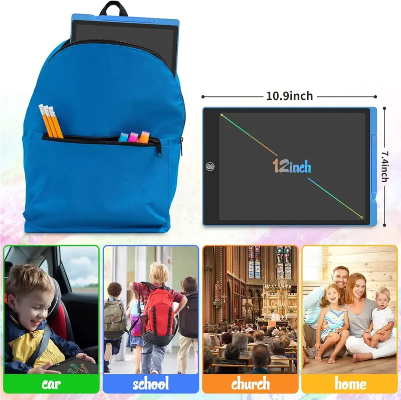 LCD Writing Tablet 10 12 Inch, Doodle Pads for Kids,a4 note smart notebook 8