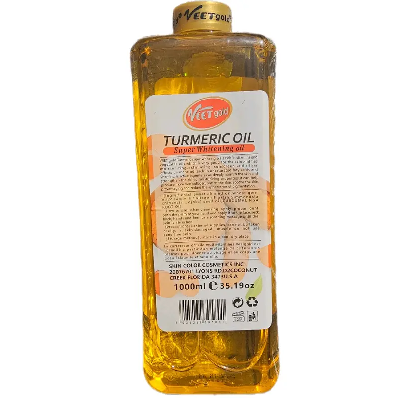 Veet gold face and body turmeric super whitening oil for body repair Body Care Moisturizing 4