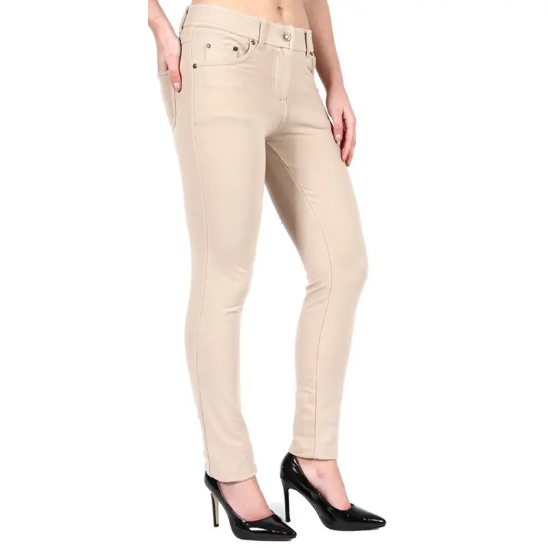 Women's Plain Jeggings Stretchy Skinny Zip Up High Waist Trousers Jeans Pants, Soft Stretchy Comfortable Material- Womenswear Leggings Size 8 to 20 4