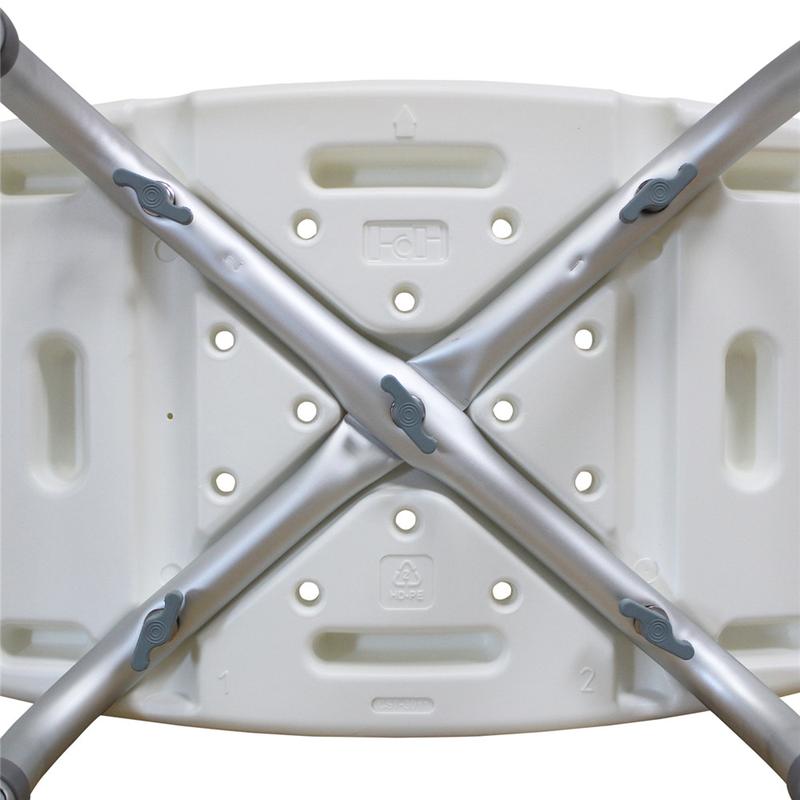 White 1.35MM Simple Bath Chair 3