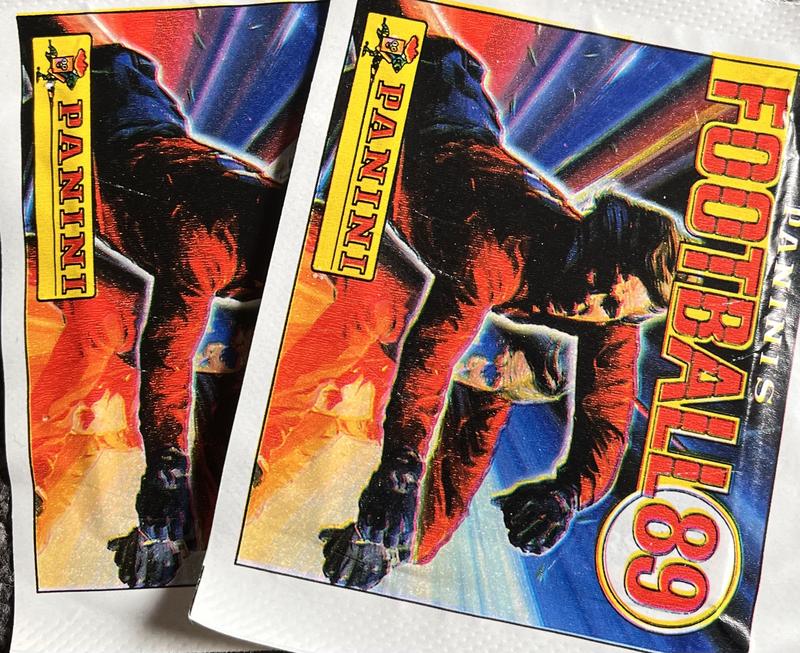 Panini football 89  - 1 x pack - trading cards/stickers 1