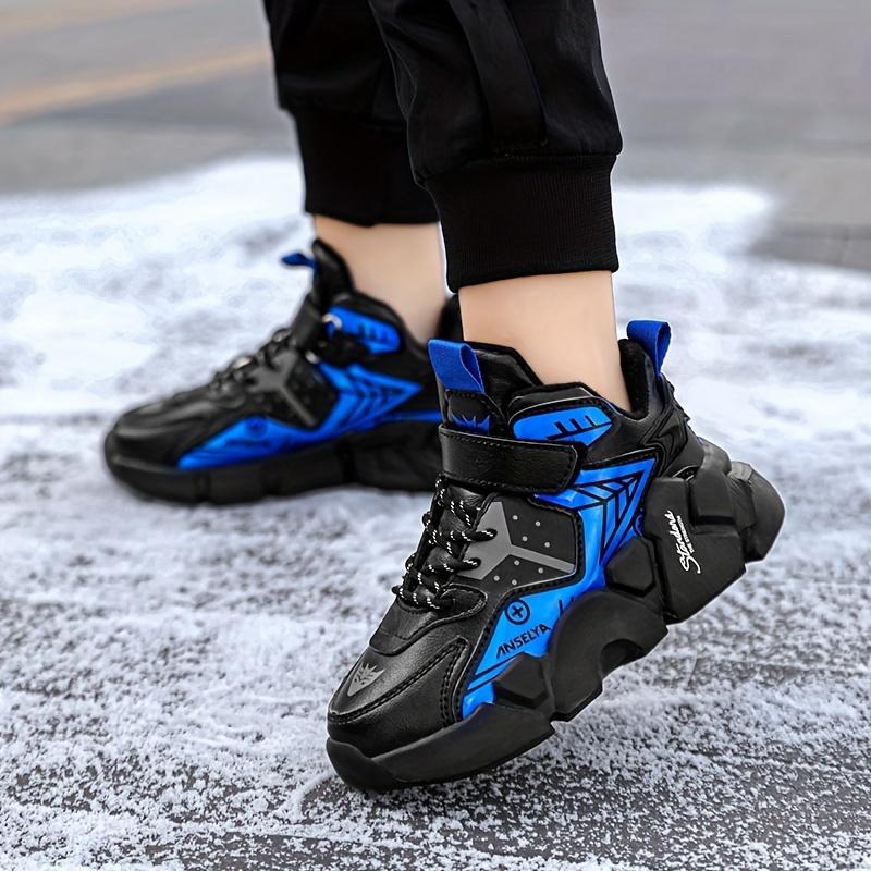Product Introduction of New Fashionable Boys' Sports Shoes Waterproof, Anti slip, Wear resistant Children'S Running Shoes Outdoor Basketball Shoes Middle and Big Children'S Running Shoes 26
