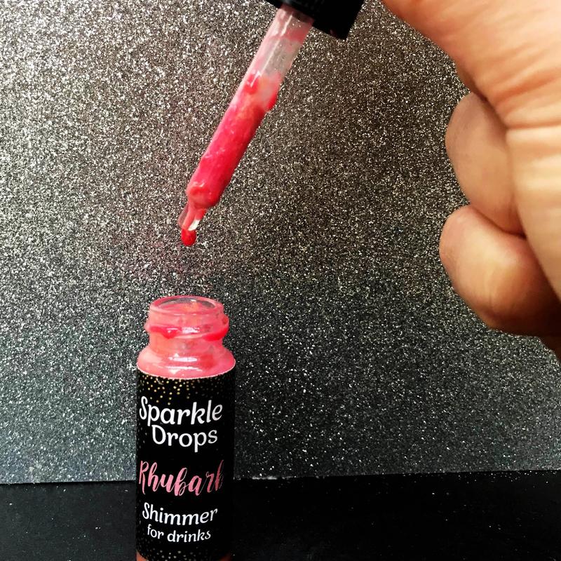 Sparkle Drops Unicorn Collection (Blue Raspberry, Passion Fruit & Cherry) Shimmer Syrup for Drinks-Prosecco, Gin, Vodka, Cocktails & Mocktails - 18-24 Servings. (Dairy Free, Fruity, Low Fat, Natural Flavours) Beverage Sweet edible glitter Set 8