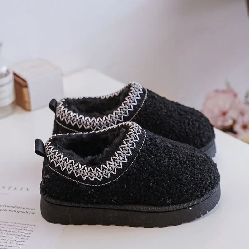 Ginger Ivy FLEECE texture fashion slipper shoe for KIDS and ADULTS(20211), Kids Winter Shoes, Kids Daily Shoes, Child's Fashion Shoes 1