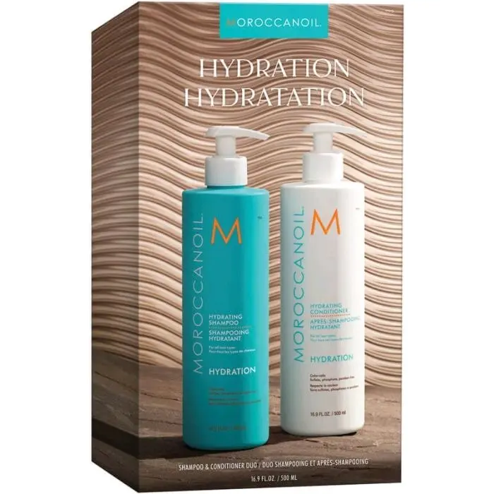 500ml Moroccanoil Hydrating Shampoo & Conditioner Duo - 500ml - Haircare, Cleanser Argan Daily Restore Moisture Gentle Moisturize Moisturizer Vitamins Comfort Cleansing