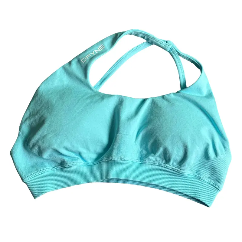Dynamic Impact Sports Bra With Logo Women Seamless Halter Bra Open Back Yoga Top Bras Support Gym Crop Top Padded Sportswear 4
