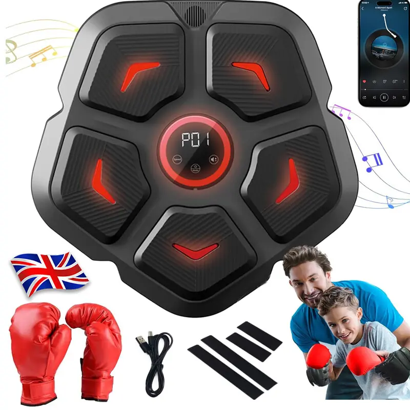 ⭐[Delivery In 2-3 Days]⭐Boxing Machine Wall Mount Bluetooth Music Electronic Boxing Training with Gloves