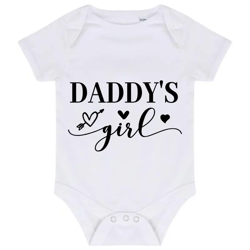 “DADDYS GIRL“Babygrow Vest - Short Sleeve, All Sizes Available 0