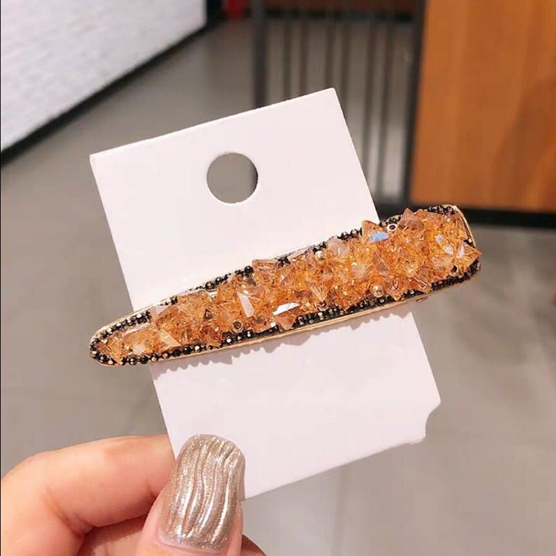 Crystal Embeded Luxurious Hairclip, Perfect Mother's Day Gift, Natural Stones, Heavy Duty, Thick Hair, Unisex, Detangle Hair, No Hair Loss, Hair Accessory, Bobby Pins, Quality All Purpose Occasion  Modern Trendy Various Color hair  grip 6