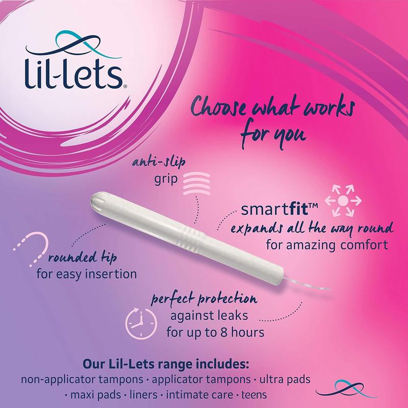 Lil-Lets Cardboard Applicator Super Tampons X 144 | 12 Packs of 12 Tampons | Medium to Heavy Flow Comfort Period 3