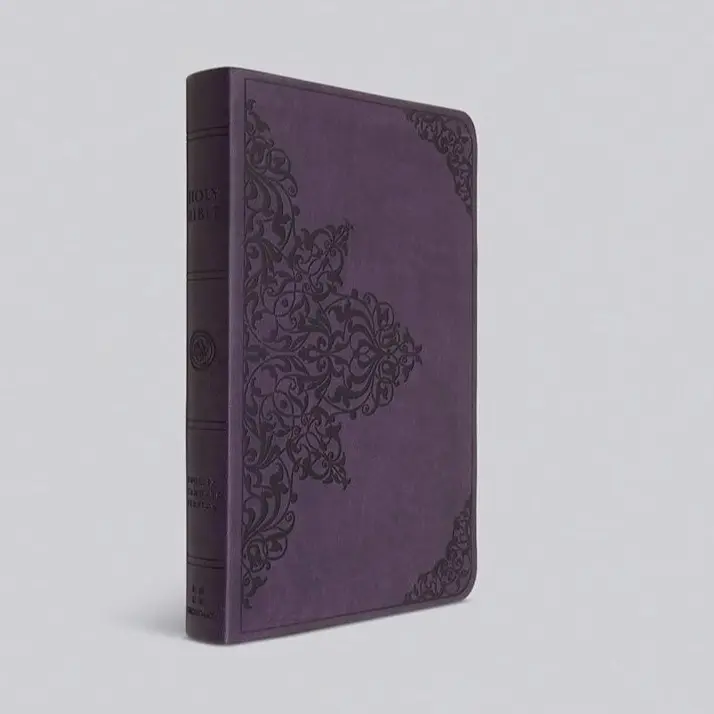ESV Large Print Value Thinline Bible - TruTone Lavender Imitation Leather - Filigree Design - English Standard Version 1