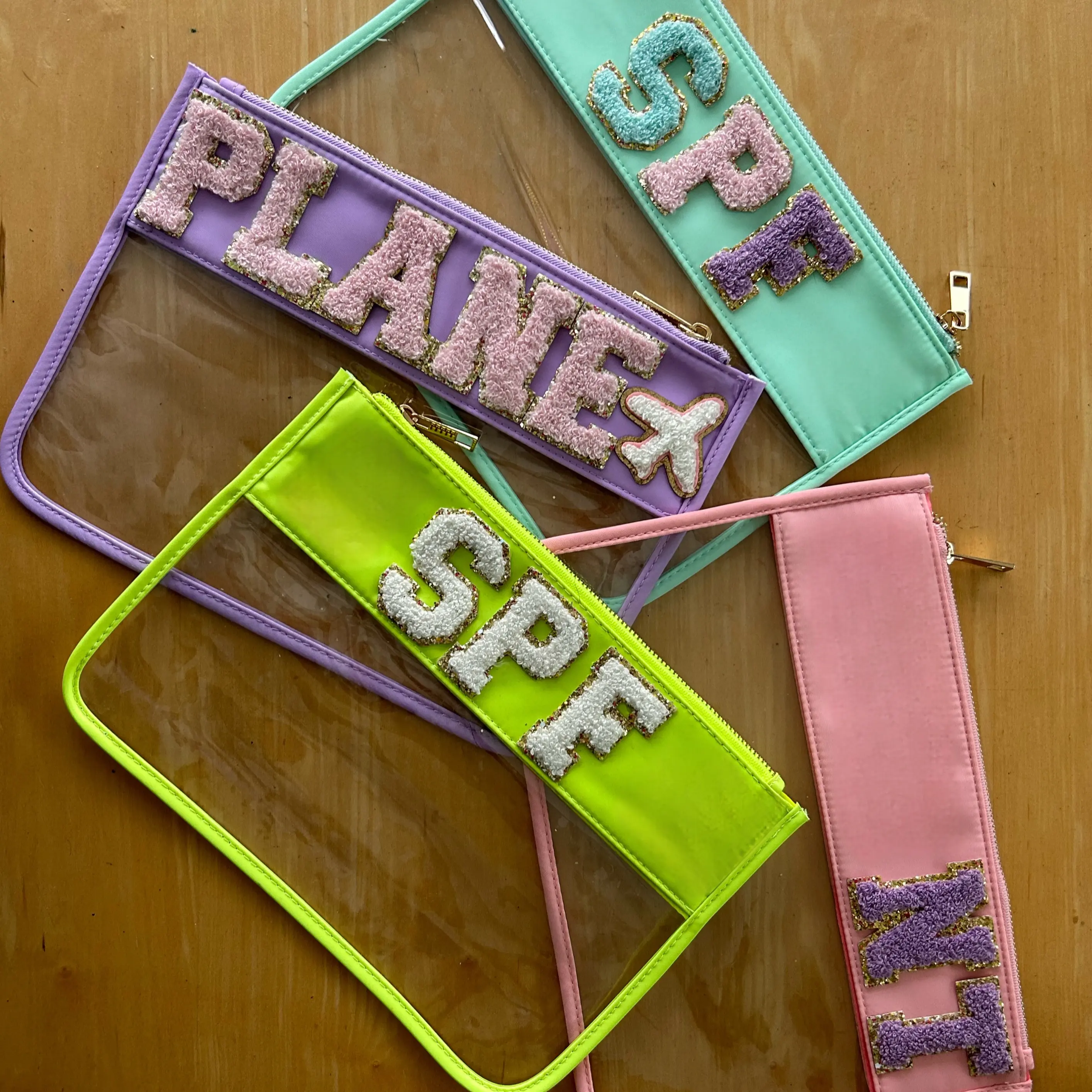 Transparent pouch for kids, baby, mum, essentials
