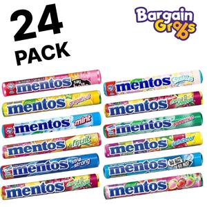 24 x Mentos Pure Fresh Gum - Various Flavours Available Snack Bubblegum