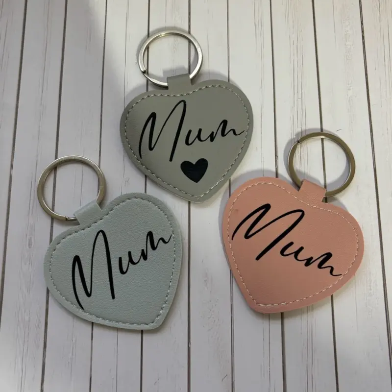 M for Mum PU Leather Keyring - Perfect Gift for Mum