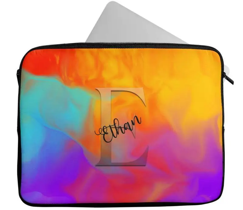 Personalised Any Name Marble Design Laptop Case Sleeve Tablet Bag 105 2