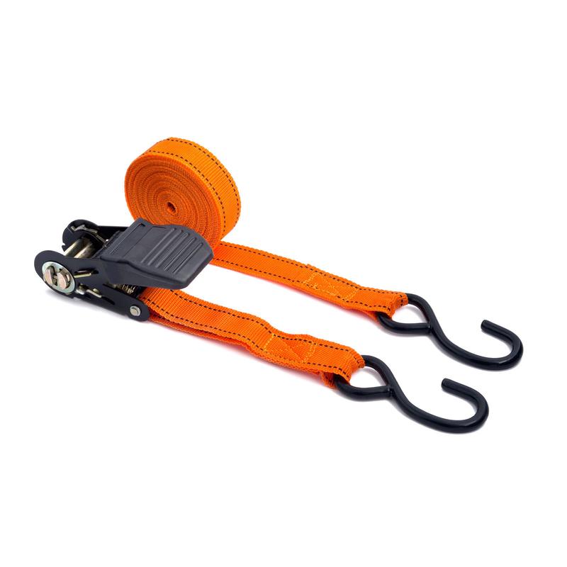4PC Ratchet Tie Down Strap Set Cargo Trailer Marquee Roof Rack 25mm x 4.5m 5