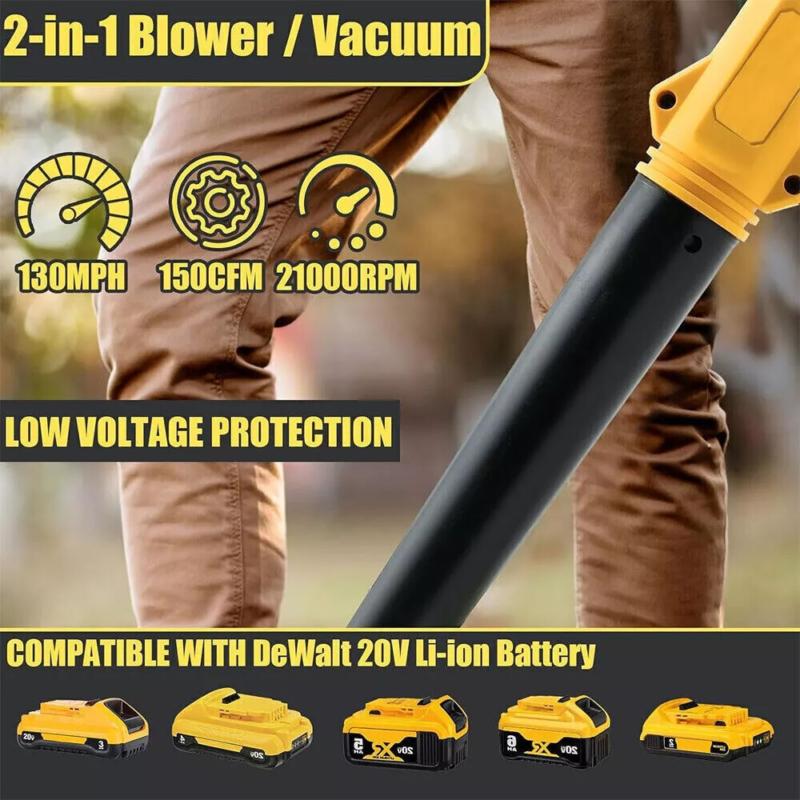 20V Battery 2-in-1 Electric Leaf Blower + Vacuum Cleaner UK 1