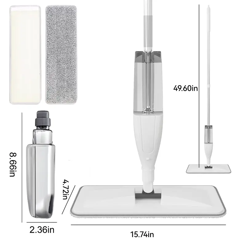 Efficient Floor Cleaning with VegiMax Dry & Wet 2-in-1 Spray Floor Mop - Perfect for Hardwood, Tile, and More! magicmop and  Microfiber Traditional Removable 8