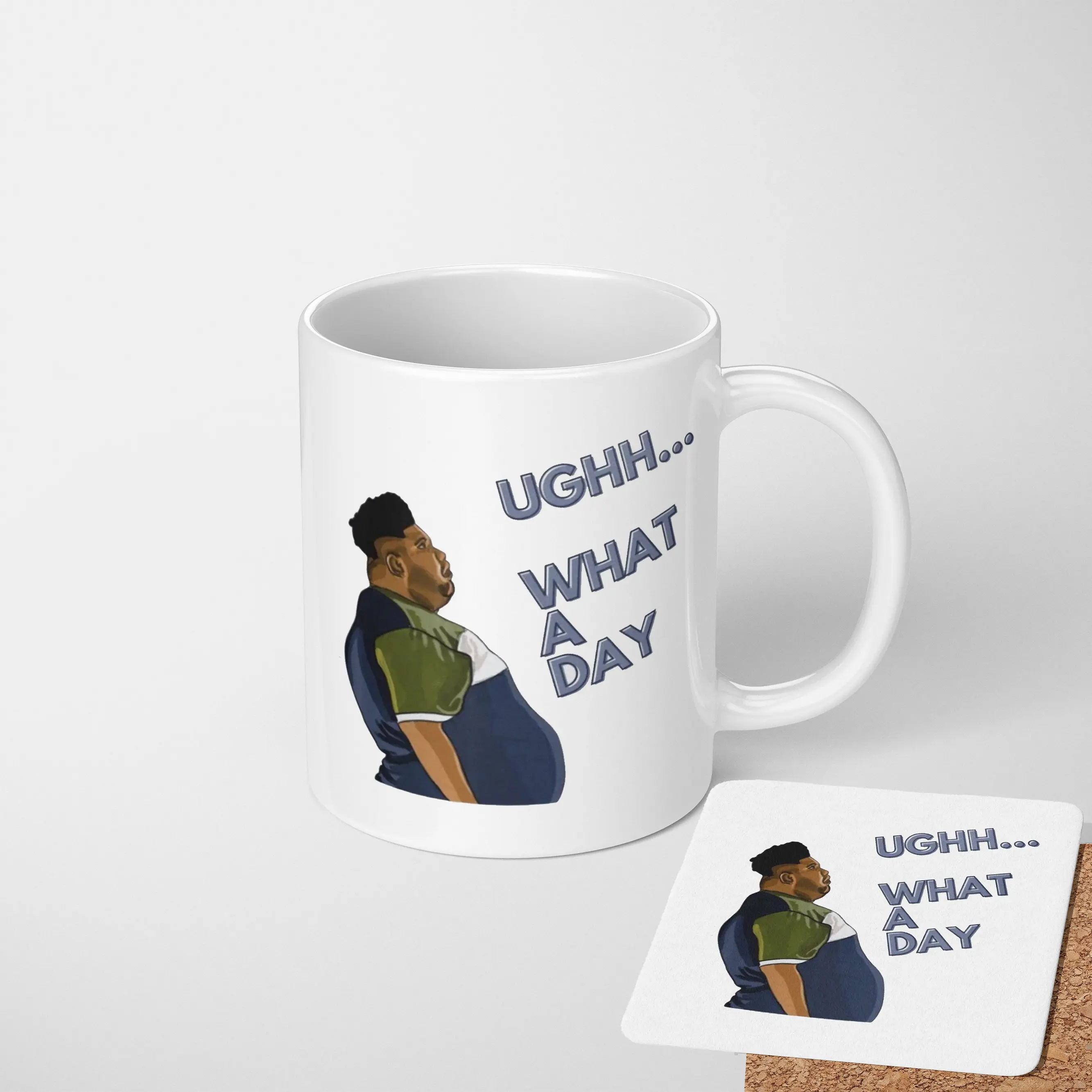 Harvey What A Day Rude Funny Humour Dirty Cheeky His Hers Coffee Tea Mug Cup Gift 11oz Ceramic Mug And Coaster Set Option