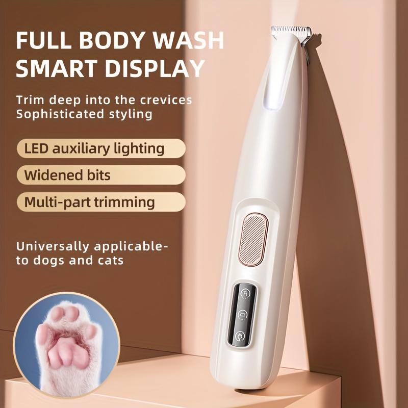 18mm wider blade, clipper with power indicator, universal clipper for dogs and cats, LED auxiliary light 7