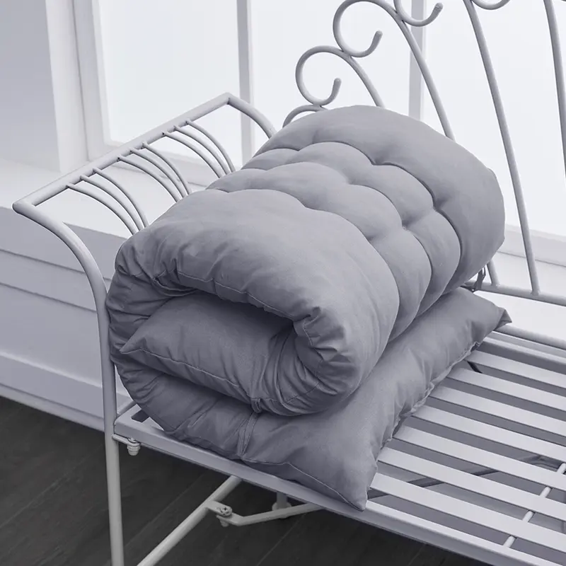Livingandhome Thick Soft Comfortable Grey/Black/Grey Chaise Lounge Chair Cushion for Outdoor （Cushion Only） 1