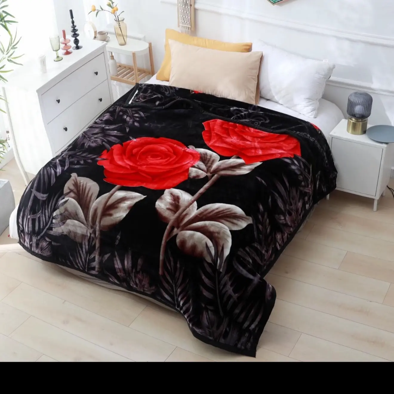 3.5KG Double Size (200x240cm) Washable Reversible Soft Luxurious Blanket - Super Quality (M4K Blanket)