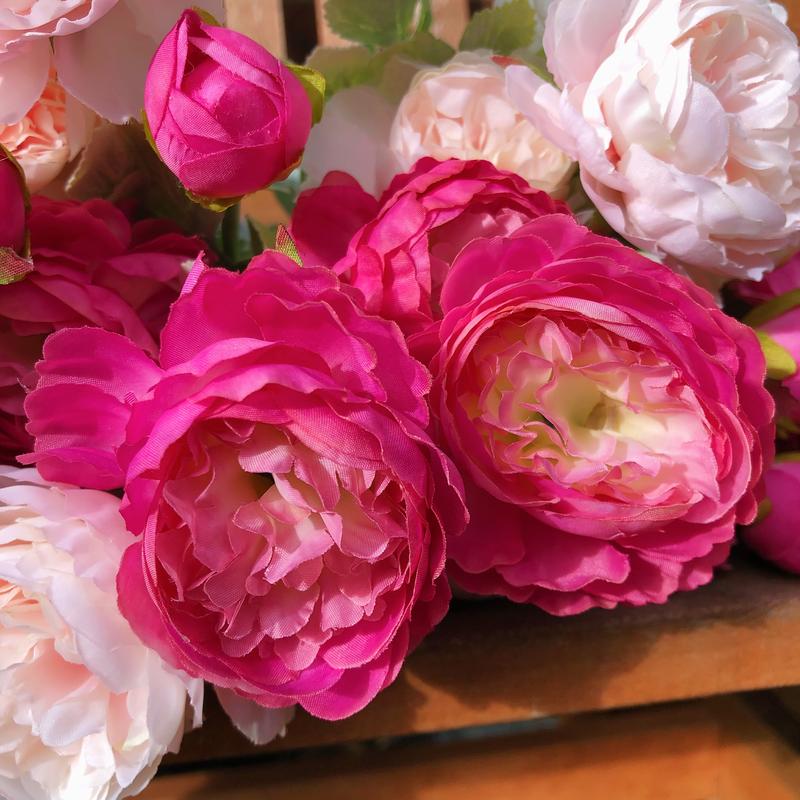1 PCS 3 Heads Peony Artificial Flower Faux Peony for Home Decoration Event Decoration Wedding Decoration Resturant Decoration 1