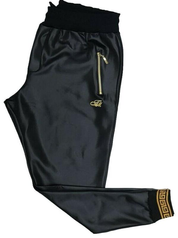 Mens TiM Tracksuit Shine Designer Fit Urban Zip Up Top Matching Jogger 2pcs Set 4