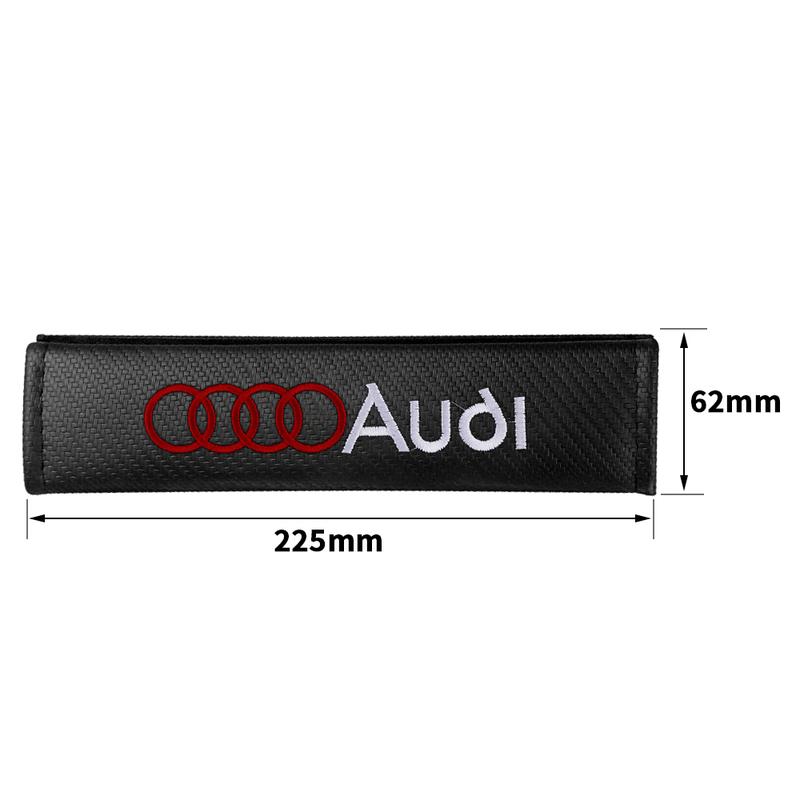 2x Car Seat Belt Cover Shoulder Protector Cushion Pad Auto Accessories For Audi S line A3 8p 8v 8l A4 b8 b6 b9 A6 c7 A5 Q5 Q3 A1 Q7 3