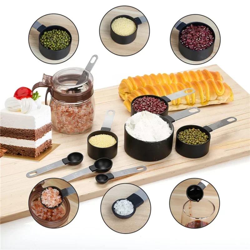 8Pcs Measuring Spoons Teaspoon Sugar Scoop Cake Baking Flour Measuring Cups Stainless Steel Handle Kitchen Measuring Tools 3