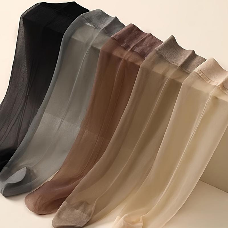 10 Pairs of Thin Stockings for Women, Steel Stockings Summer Thin and Transparent Short Socks, Women's Stockings and Stockings Sweat-absorbent and Breathable 6