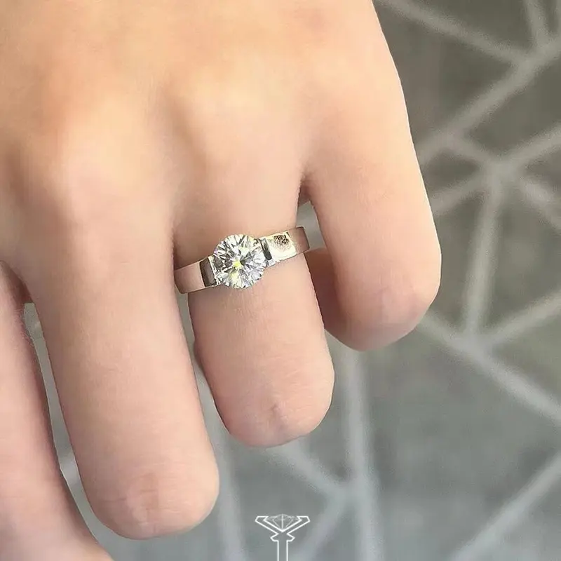 【 Gift 】 can adjust the genuine Mosan diamond couple ring 4