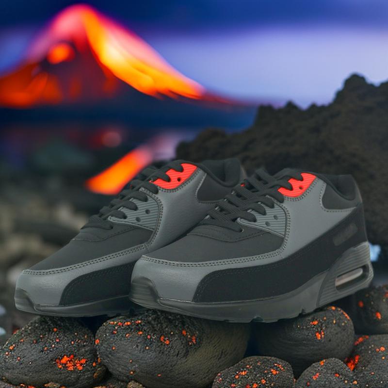 Men's Trainers 2024 UK Mens Air Shock Absorbing Max 90 Running Basketball Trainers Jogging Gym Fitness Trainer Man Shoes Multi Colours 7