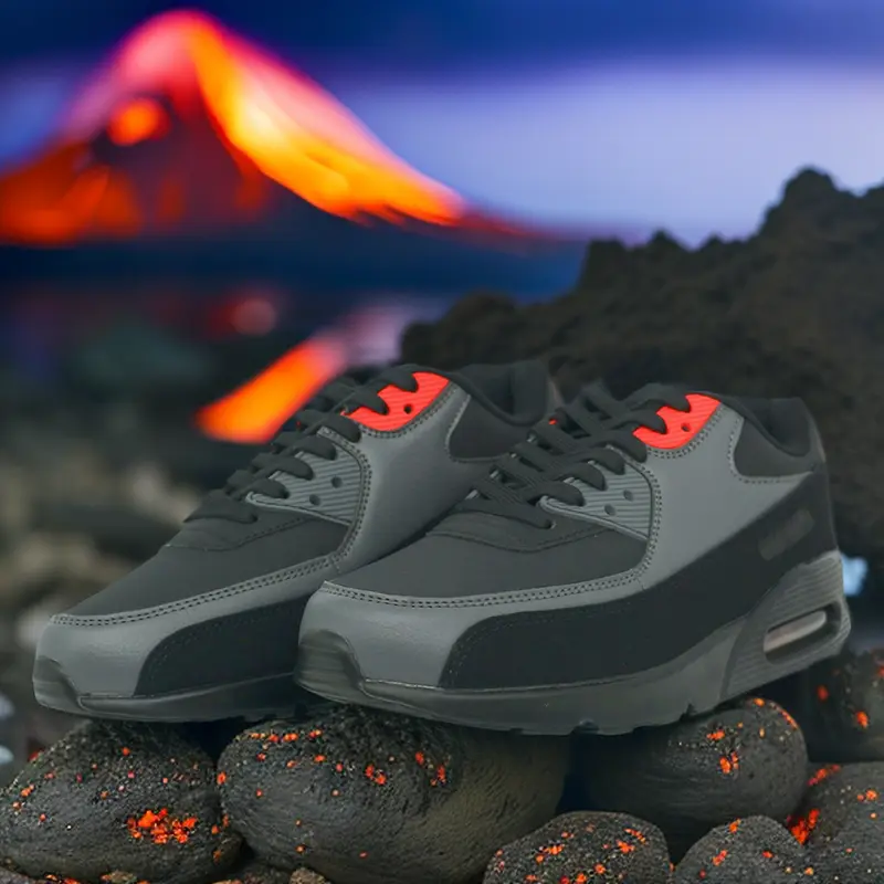 Men's Trainers 2024 UK Mens Air Shock Absorbing Max 90 Running Basketball Trainers Jogging Gym Fitness Trainer Man Shoes Multi Colours 7