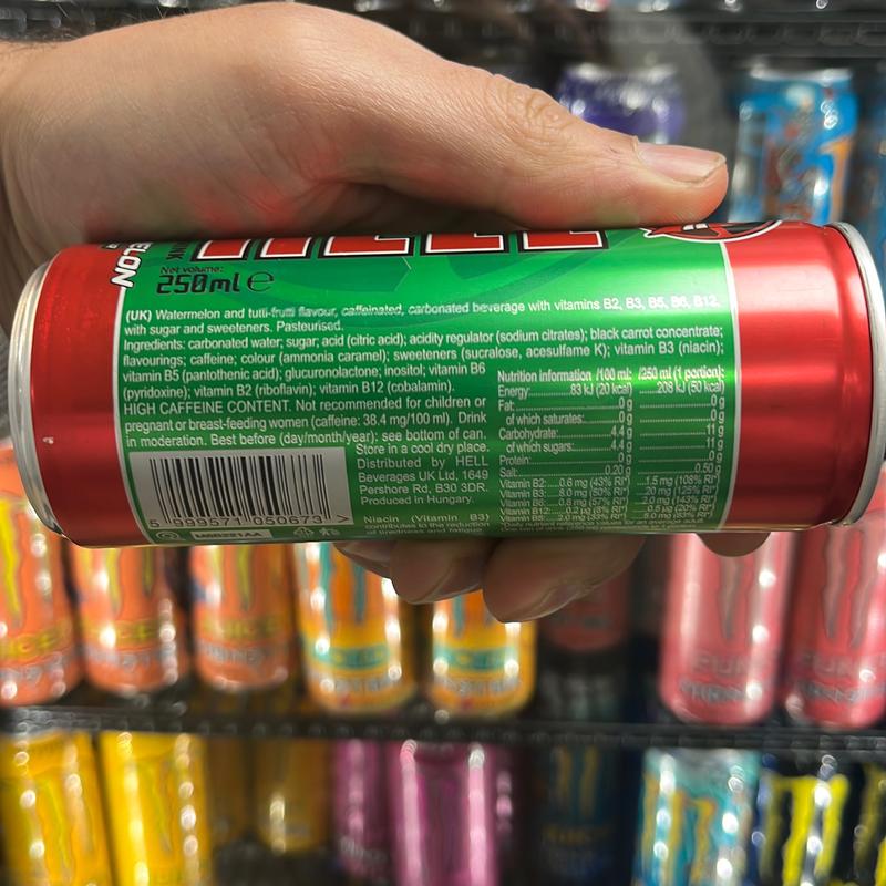 HELL ENERGY WATERMELON 250ml Can 1