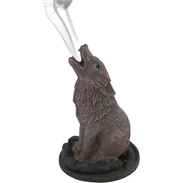 Wolf Incense Cone Holder by Lisa Parker Aroma