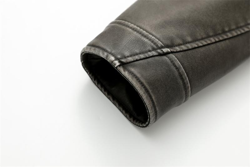 Product Introduction of NEW New Coal graysty le Women's washed leather jacket with belt, short coat with downgraded zipper and vintage lapel jacket HOT 17